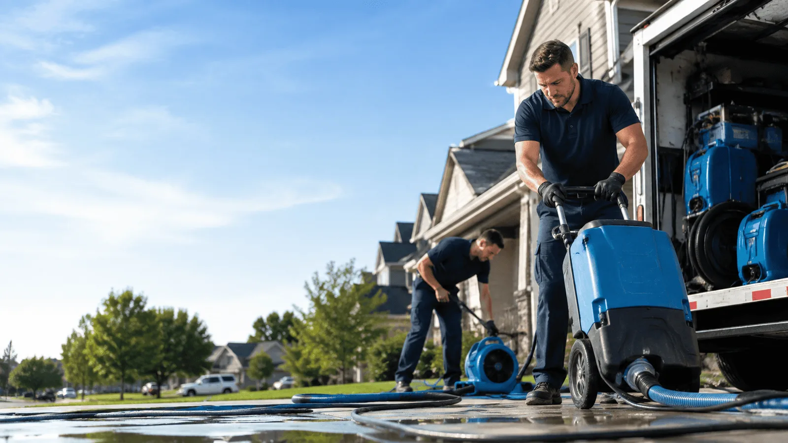 Dehumidification being performed in Houtzdale, PA